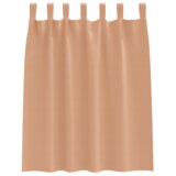 vidaXL Zavjese za zamračivanje 2 pcs Svjetlosmeđa 140 x 140 cm | shoptok.hr