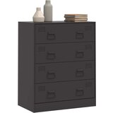 vidaXL Komoda crna 67 x 39 x 83 cm čelična | shoptok.hr