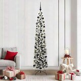 vidaXL Umestno božično drevo Zelena 210 cm PVC in Jeklo in Plastika | Shoptok.si