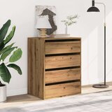  Kutna komoda s ladicama boja artisian hrast 60x41x76 cm drveni | shoptok.hr
