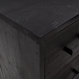  Ladičar crni 75 x 35 x 70 cm od masivne borovine | shoptok.hr
