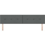  LED Postelja s tkanino s potiskom na gumb v temno sivi barvi 100 cm, (22051812) | Shoptok.si