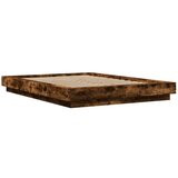 vidaXL Okvir za krevet boja hrasta 135x190 cm konstruirano drvo Cijene