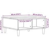 vidaXL Stol za kavu staro drvo 60x60x30 cm konstruiranog drva | shoptok.hr