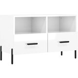 Maison Chic TV omarica - TV stojalo - Televizijska omarica visok sijaj bela 80x36x50 cm inženirski les, (21698736) Cene