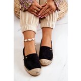 EVENTO Women's Suede Espadrilles Black Joaquin | shoptok.hr