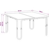  Stolić za kavu Hrast sonoma 59 x 59 x 45 cm Konstruirano drvo | shoptok.hr