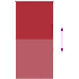 Rolo zavjesa za zamračivanje crvena 80x150 cm Širina tkanine 75,7 cm Poliester | Shoptok.si