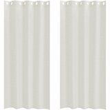 Voile zavjesa sa zavjesama 2 pcs Krema 225 x 140 cm Poliester | shoptok.hr