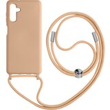 AVIZAR Ovitek z vrvico za Samsung A14 5G in 4G, serija NeckShell pudrasto roza, (20670253) | Shoptok.si