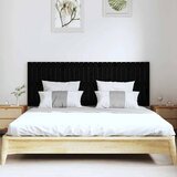  Zidno uzglavlje crni 166x3x60 cm od masivne borovine | shoptok.hr