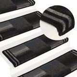vidaXL Samolepilne preproge za stopnice 15 kosov 65x25 cm črne in sive | Shoptok.si