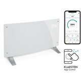 Klarstein Bornholm Curved Smart, konvekcijski grijač, 2000 W, kontrola primjene, bijela | shoptok.hr