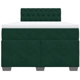  Krevet box spring s madracem tamnozeleni 120x190 cm baršunasti | shoptok.hr