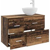  Set namještaja za kupaonicu 2 kom. Staro drvo Konstruirano drvo Smeđa 49,5 x 41 x 80 cm | Shoptok.si