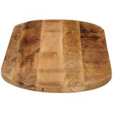 Stolna ploča 120x50x2,5 cm ovalna od masivnog grubog drva manga | shoptok.hr