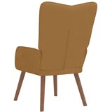  Stolica za opuštanje smeđa baršunasta | shoptok.hr