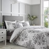 Catherine Lansfield Siva podaljšana posteljnina za zakonsko posteljo 230x220 cm Elinda Floral – | Shoptok.si