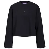 JJXX Sweater majica 'Abbie' crna / bijela