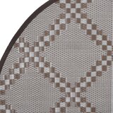 Vanjski tepih ARAKIL smeđi Ø 120 cm PP | shoptok.hr