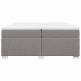  Krevet s oprugama i madracem smeđesivi 200x200 cm od tkanine | shoptok.hr