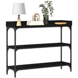  Konzolni stol s policom s pohranom Crni hrast 100 x 30 x 80 cm | Eponuda.com