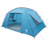 vidaXL Kabinski šator s krovom Plava 400 x 210 x 180 cm Poliester - Plava Za 6 osoba | shoptok.hr