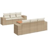  7-dijelni set vrtnih sofa od poliratana s jastucima bež | shoptok.hr