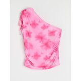 Sinsay Top na jedno rame s naborima | shoptok.hr