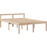  Krevet s regalom za knjige bez madraca 140x200 cm od borovine | shoptok.hr