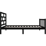  Za krevet od masivne borovine crni 100 x 200 cm | shoptok.hr