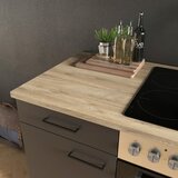 Flex-Well Kuhinjski Blok Z Aparati Capri, Črna, Barva Hrasta | Shoptok.si