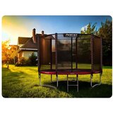 Neo-Sport vrtni trampolin 252 cm (8 ft) s vanjskom mrežom i ljestvama, crvena paukova mreža | shoptok.hr