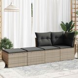  2-dijelni set vrtnih sofa poliratan i bagrem s jastucima sivi | shoptok.hr