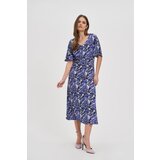 Marisse Navy Blue Viscose Midi Dress | ePonuda.com