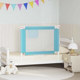  Sigurnosna ograda za dječji krevet plava 100 x 25 cm od tkanine | shoptok.hr