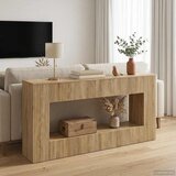  Konzolna stolica Prugasti Sonoma hrast 155 x 29 x 74 cm | shoptok.hr