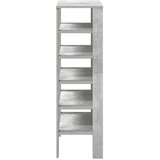  Stalak za cipele boja betona 61x32x105 cm konstruirano drvo | shoptok.hr