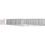 Vanjski kavez za pse srebrni 8 x 16 x 2 m od pocinčanog čelika | shoptok.hr