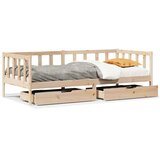 vidaXL Dnevna postelja s predali 80x200 cm trdna borovina, (21303602) | Shoptok.si
