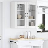  Zidni stakleni ormarić 2 pcs Visoki sjaj bijela 40 x 31 x 80 cm | shoptok.hr