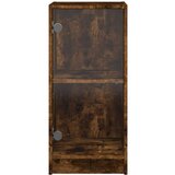 vidaXL Bočni ormarić sa staklenim vratima boja hrasta 35x37x75 5 cm | shoptok.hr