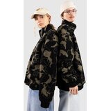 Urban Classics Oversized Pattern Teddy Troyer Half-Zip Pulover iz flisa oliveswirl Cene