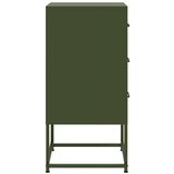 vidaXL Nočna omarica 2 kosa olivno zelena 36x39x78 cm jeklo | Shoptok.si