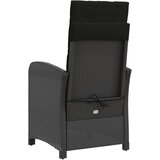  3-dijelni bistro set s jastucima crni od poliratana Crna | Shoptok.si
