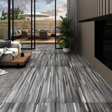 vidaXL podne obloge od PVC-a 4,46 m² 3 mm samoljepljive prugaste sive Cijene