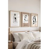 WALLXPERT Č-300525 - 5070 Višebojni Set Dekorativnog Slikarstva (3 Komada) | Eponuda.com