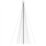 vidaXL Osvetljena novoletna jelka s konicami 1534LED hladno bela 500cm | Shoptok.si