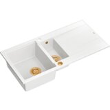 Quadron sudoper EVAN 156 + nano PVD snježno bijela/bakar s daljinskim upravljanjem | shoptok.hr