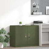 Ormarić za pohranu Maslinasto zelena 90 x 40 x 70 cm Čelik | shoptok.hr